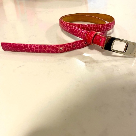B. D. Jeffries - Genuine Alligator Pink Belt - Picture 1 of 8